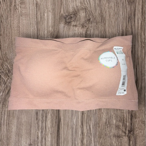 Secret Treasures Other - Wallflower Insta Smooth Bandeau Top Nude Brown Size M Removable Cups NWT